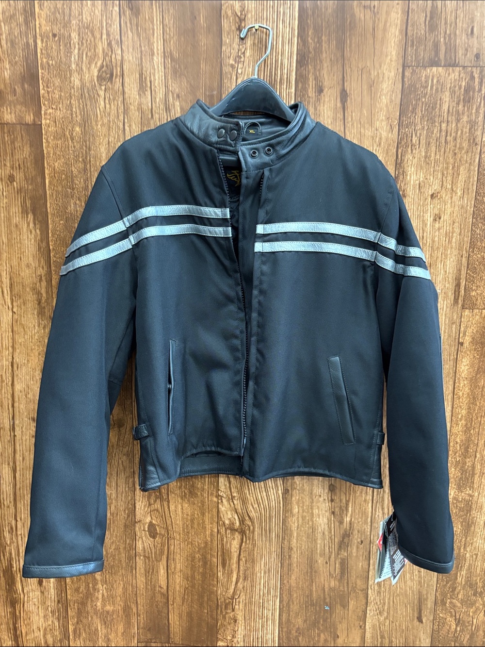 Universal Rider Women's Motorcycle Jacket with Zip Out Liner Black Bomber